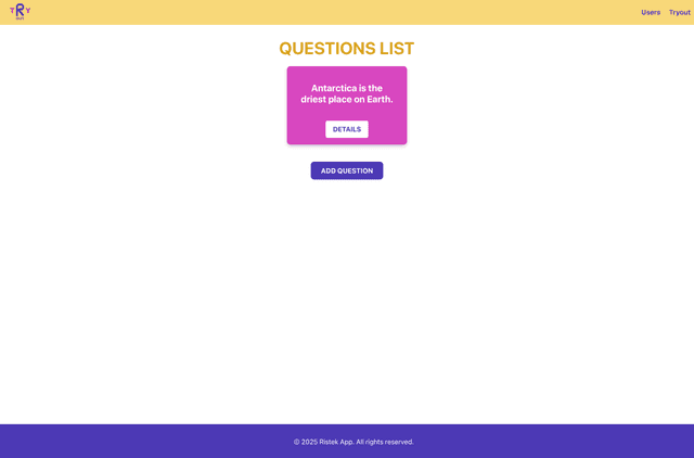 Tryout Website